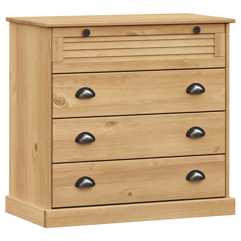 vidaXL Chest of Drawers VIGO 80x40x76 cm Solid Wood Pine