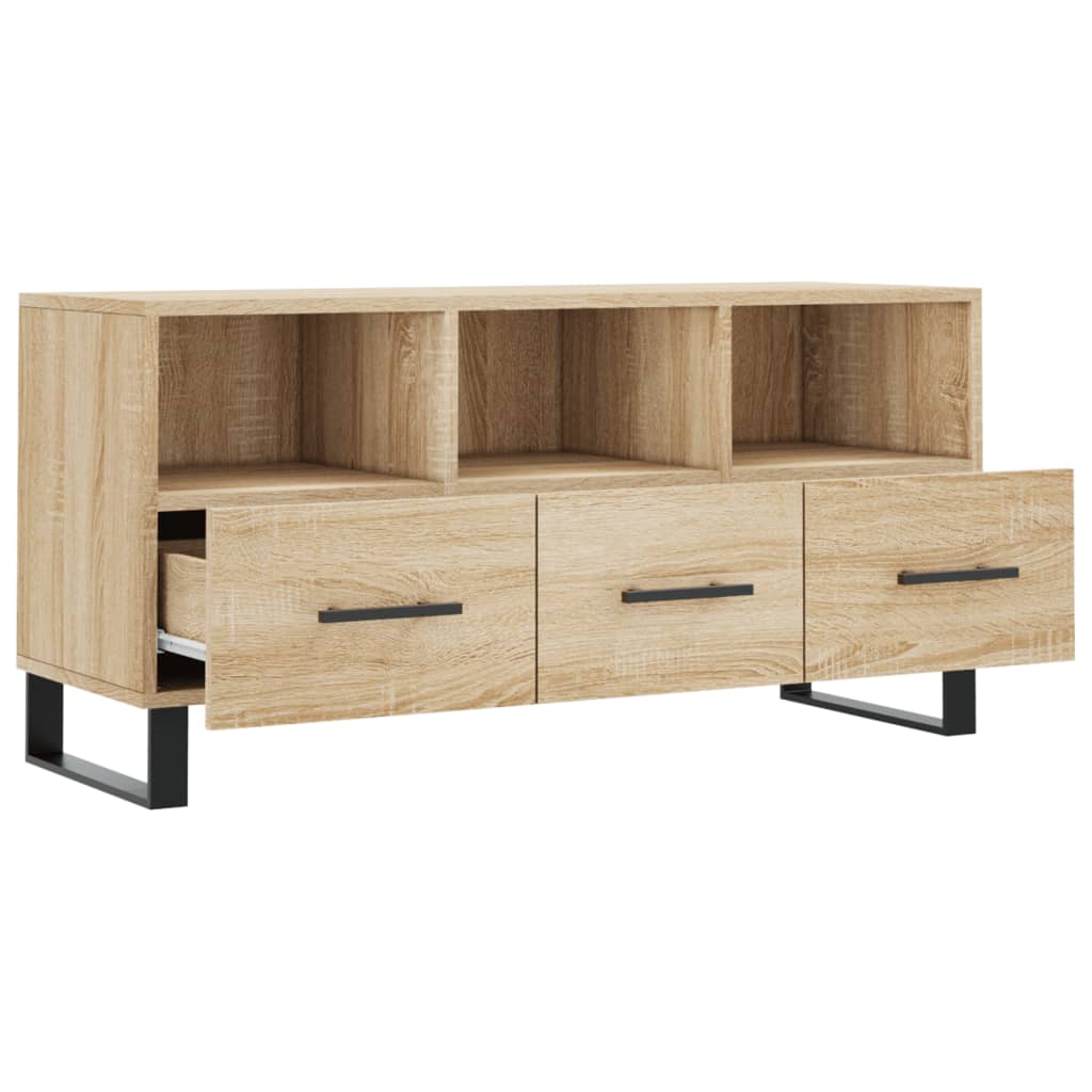 vidaXL TV Cabinet Sonoma Oak 102x36x50 cm Engineered Wood