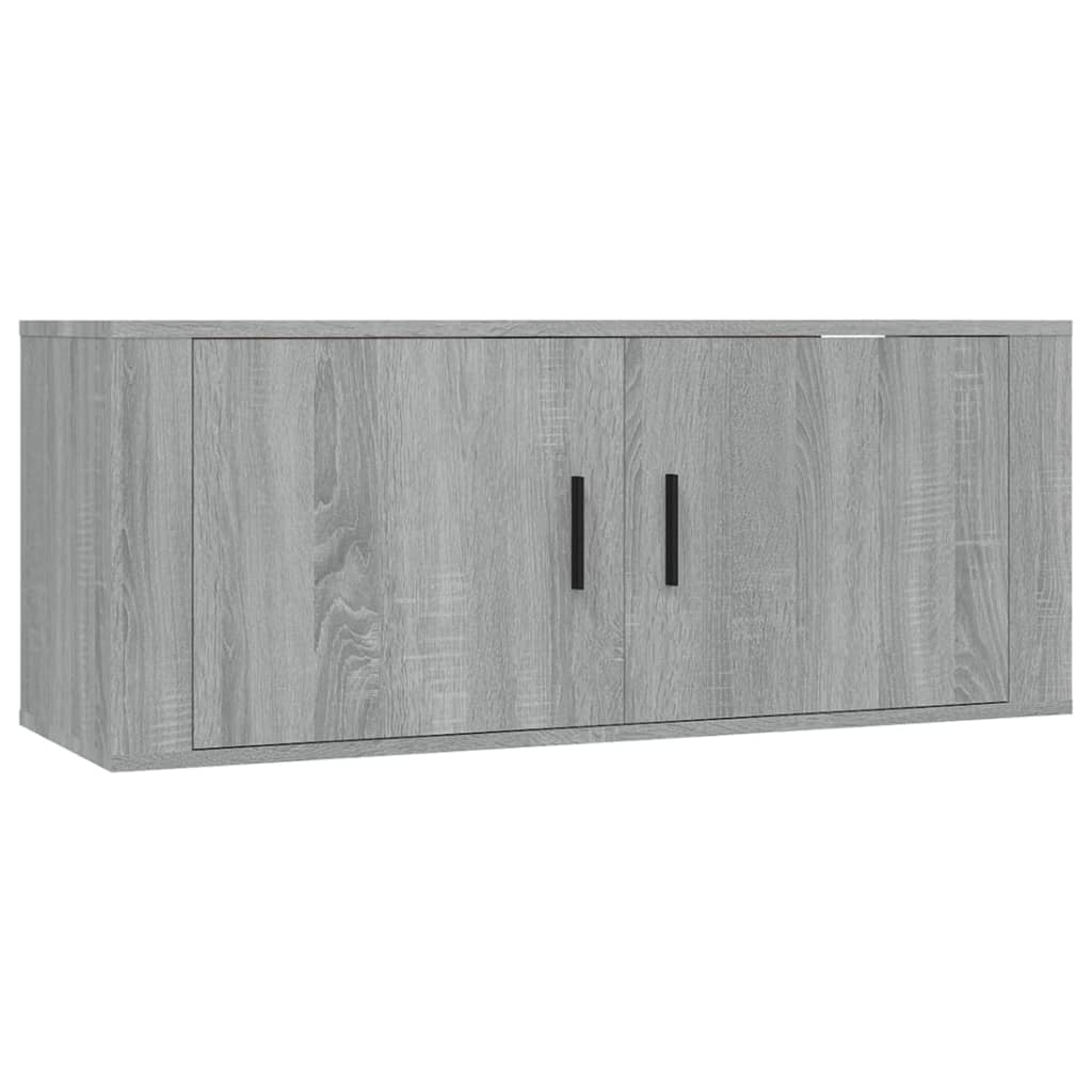 vidaXL 8 Piece TV Cabinet Set Grey Sonoma Engineered Wood