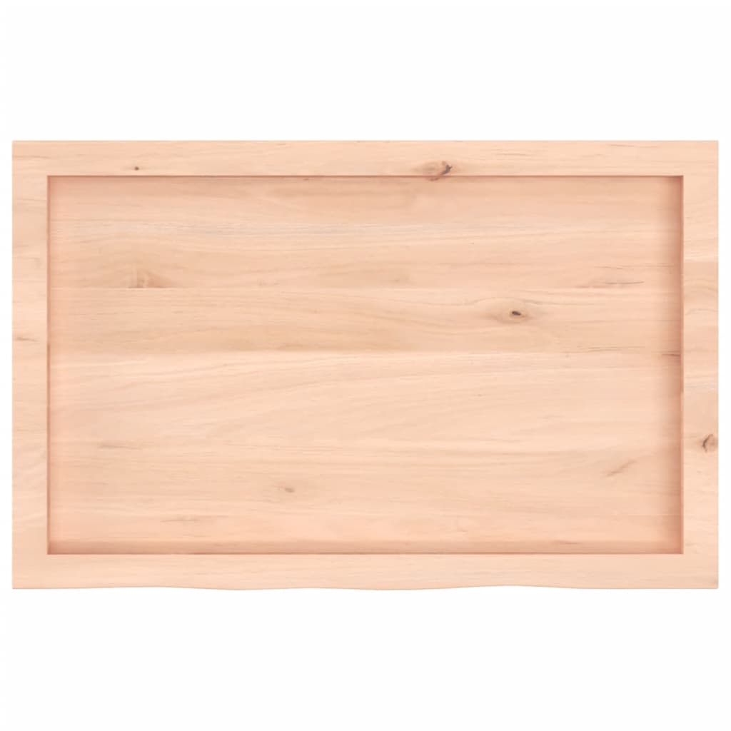 vidaXL Bathroom Countertop 80x50x(2-6) cm Untreated Solid Wood