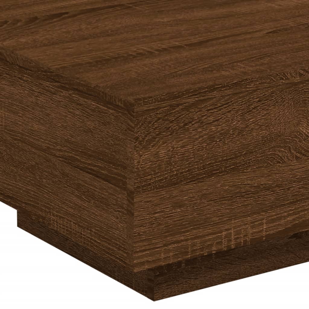 vidaXL Coffee Table Brown Oak 55x55x31 cm Engineered Wood