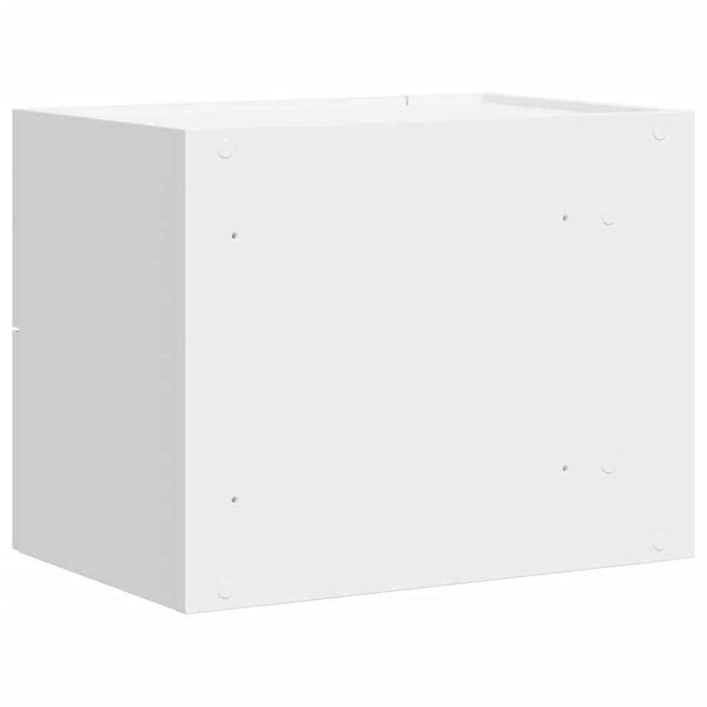 vidaXL Wall-mounted Bedside Cabinet White 45x30x35 cm