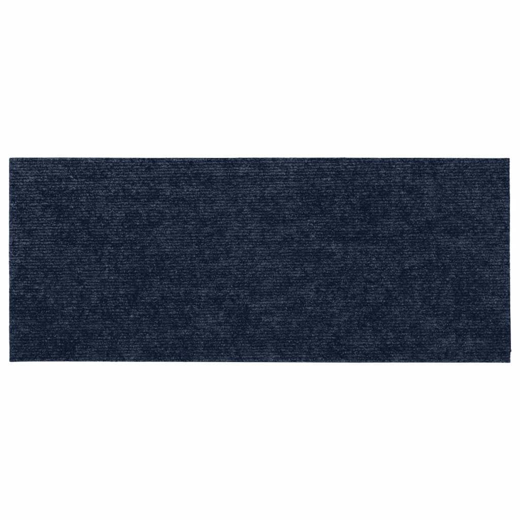 vidaXL Self-adhesive Stair Mats Rectangular 15 pcs 60x25 cm Blue