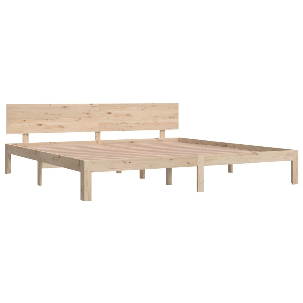 vidaXL Bed Frame without Mattress Solid Wood Pine 200x200 cm