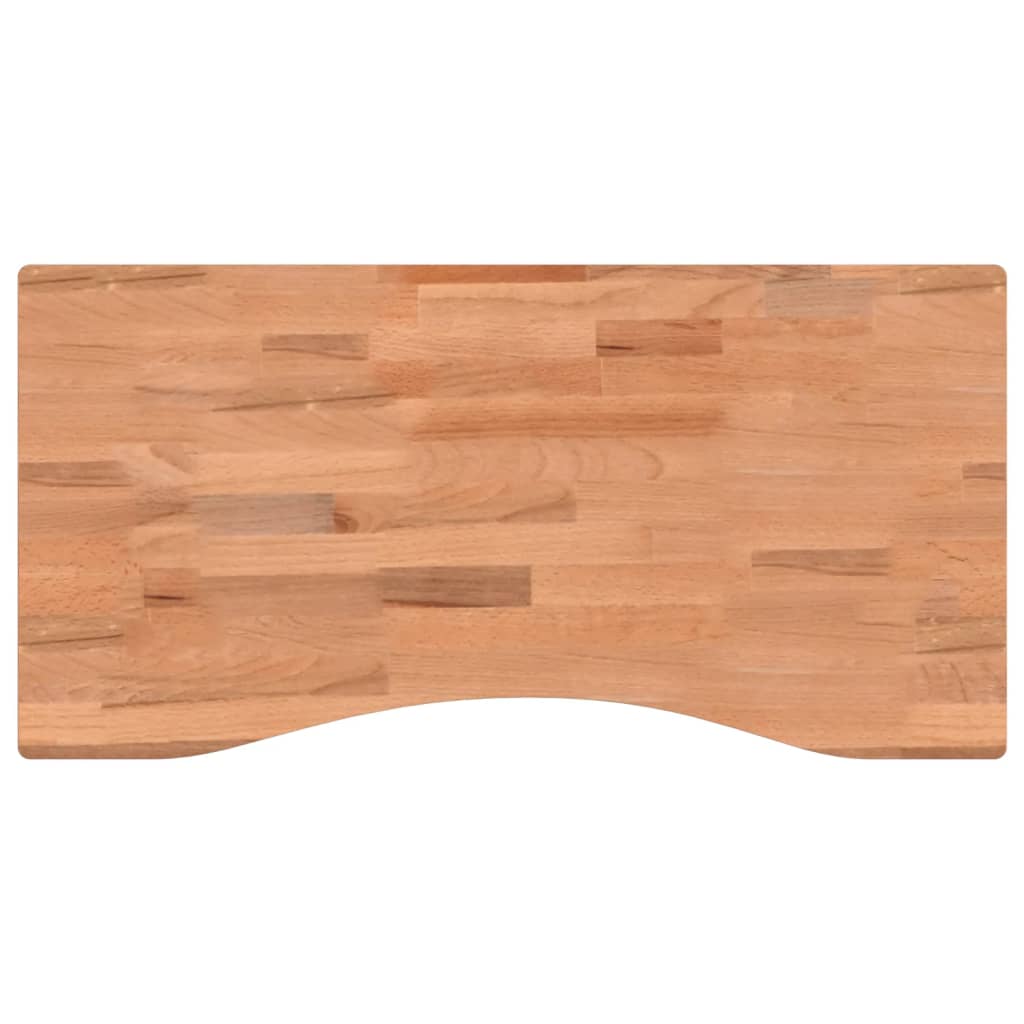 vidaXL Desk Top 80x(36-40)x4 cm Solid Wood Beech