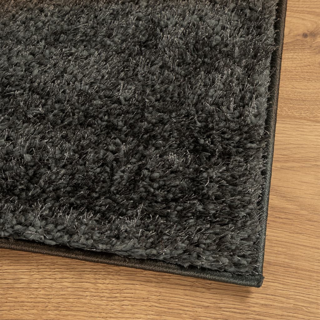 vidaXL Rug ISTAN High Pile Shiny Look Anthracite 120x170 cm