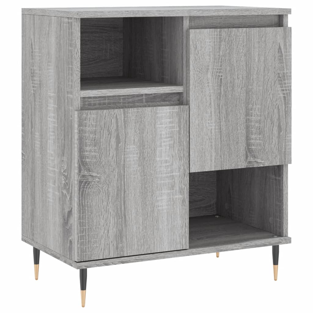 vidaXL Sideboards 2 pcs Grey Sonoma Engineered Wood