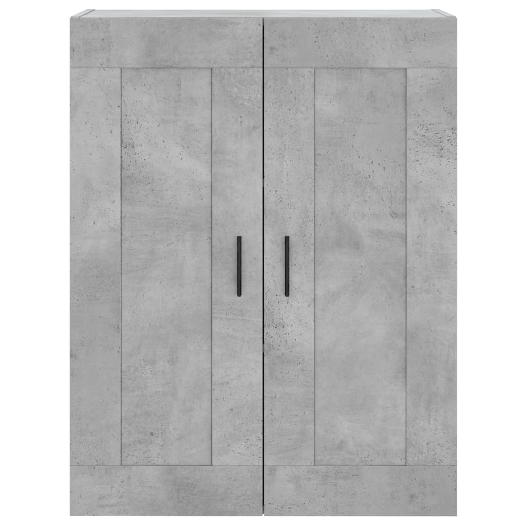 vidaXL Wall Mounted Cabinets 2 pcs Concrete Grey Engineered Wood