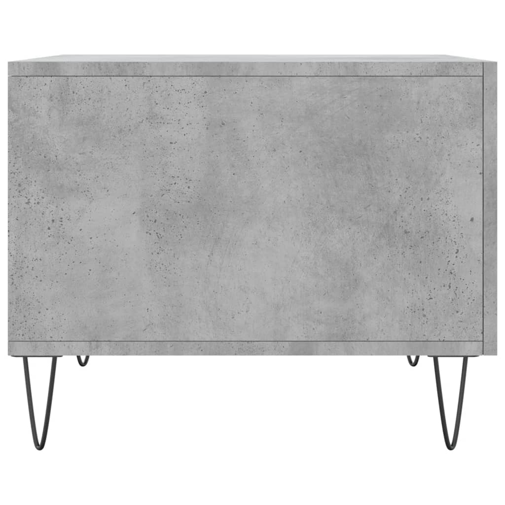 vidaXL Coffee Table Concrete Grey 50x50x40 cm Engineered Wood