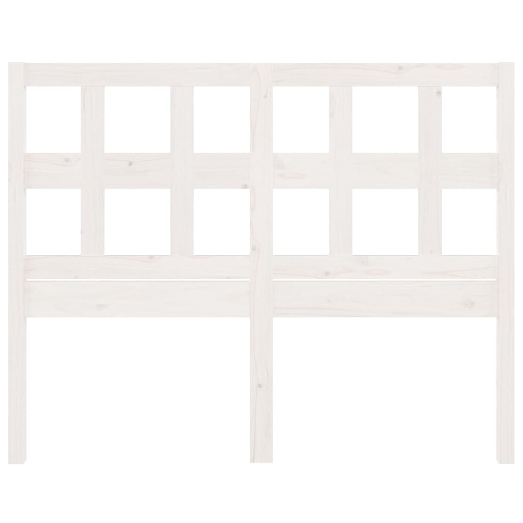 vidaXL Bed Headboard White 145.5x4x100 cm Solid Wood Pine