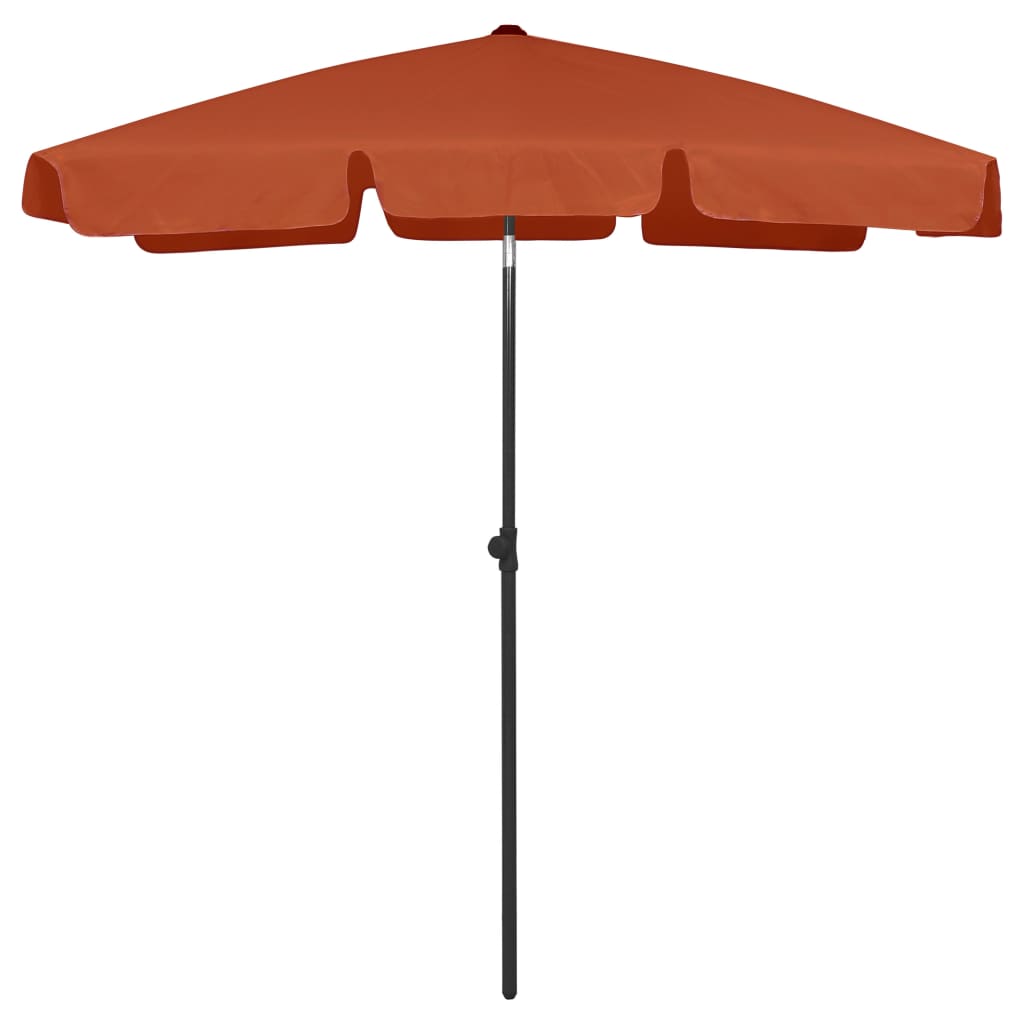 vidaXL Beach Parasol Terracotta 180x120 cm