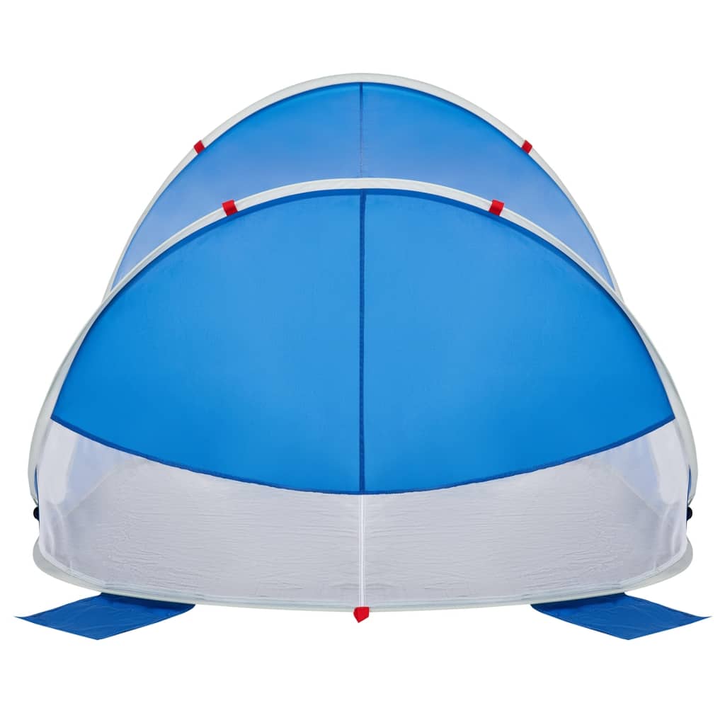 vidaXL Beach Tent Azure Blue Pop-up Waterproof