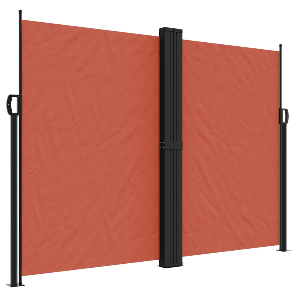 vidaXL Retractable Side Awning Terracotta 180x600 cm