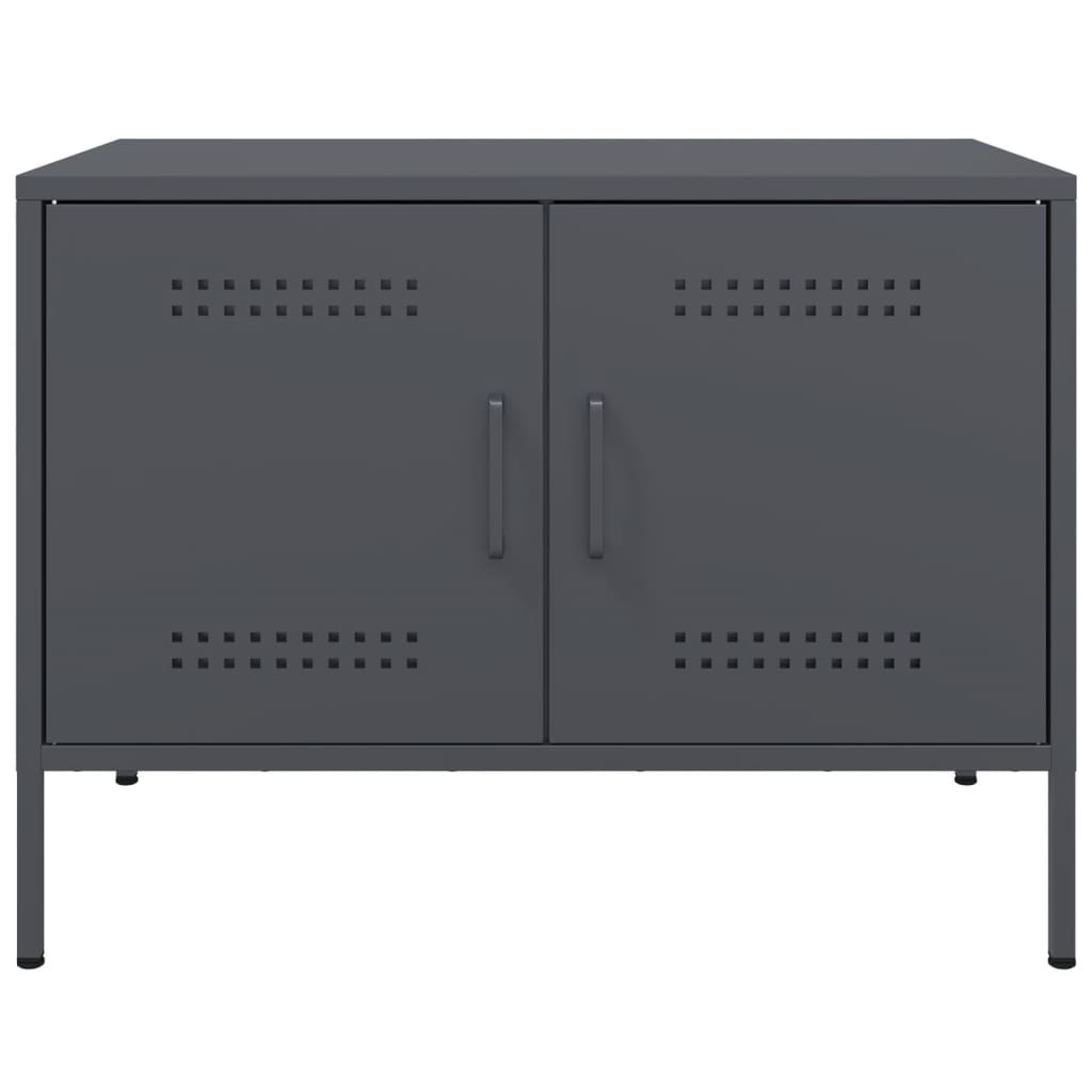 vidaXL TV Cabinet Anthracite 68x39x50.5 cm Steel