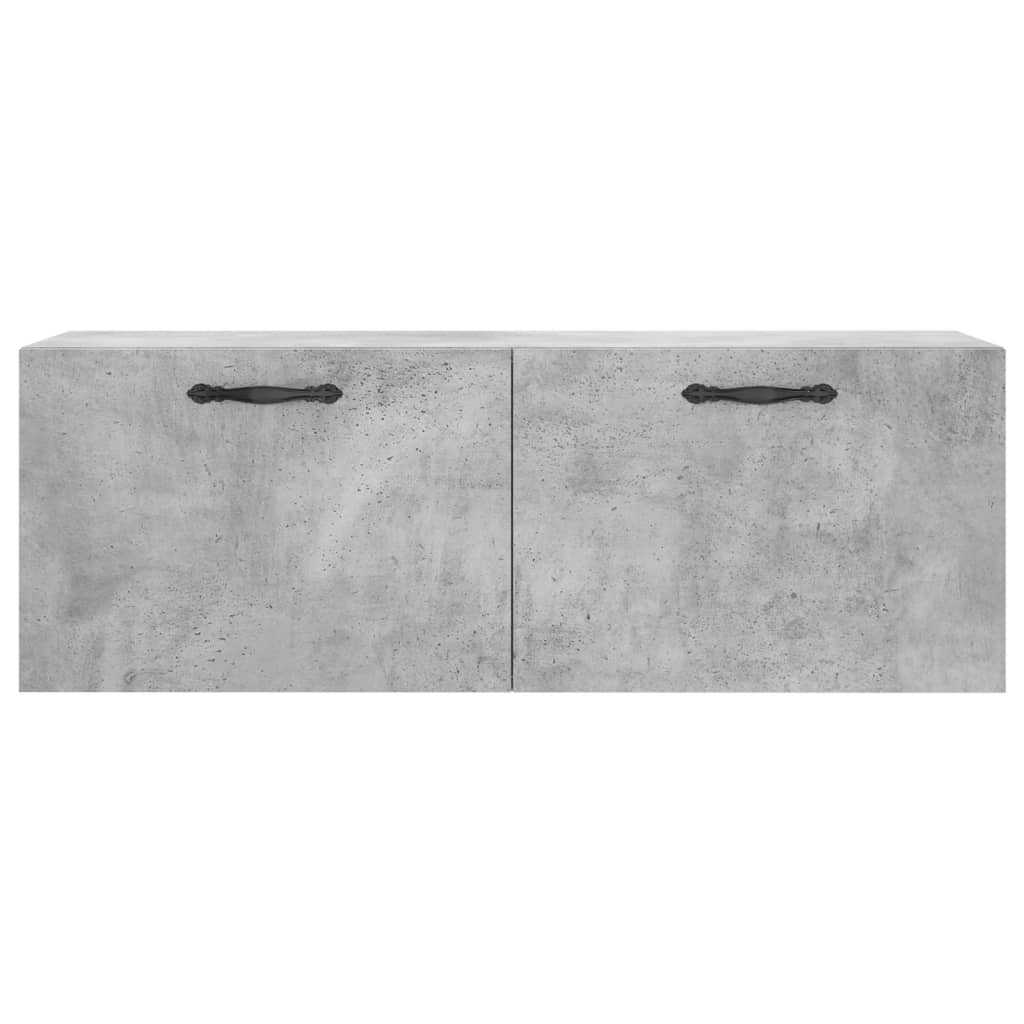 vidaXL Wall Cabinet Concrete Grey 100x36.5x35 cm Engineered Wood