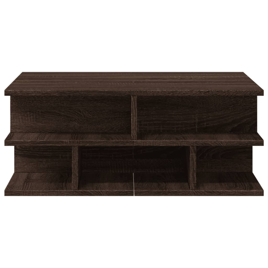 vidaXL Coffee Table Brown Oak 70x70x29 cm Engineered Wood