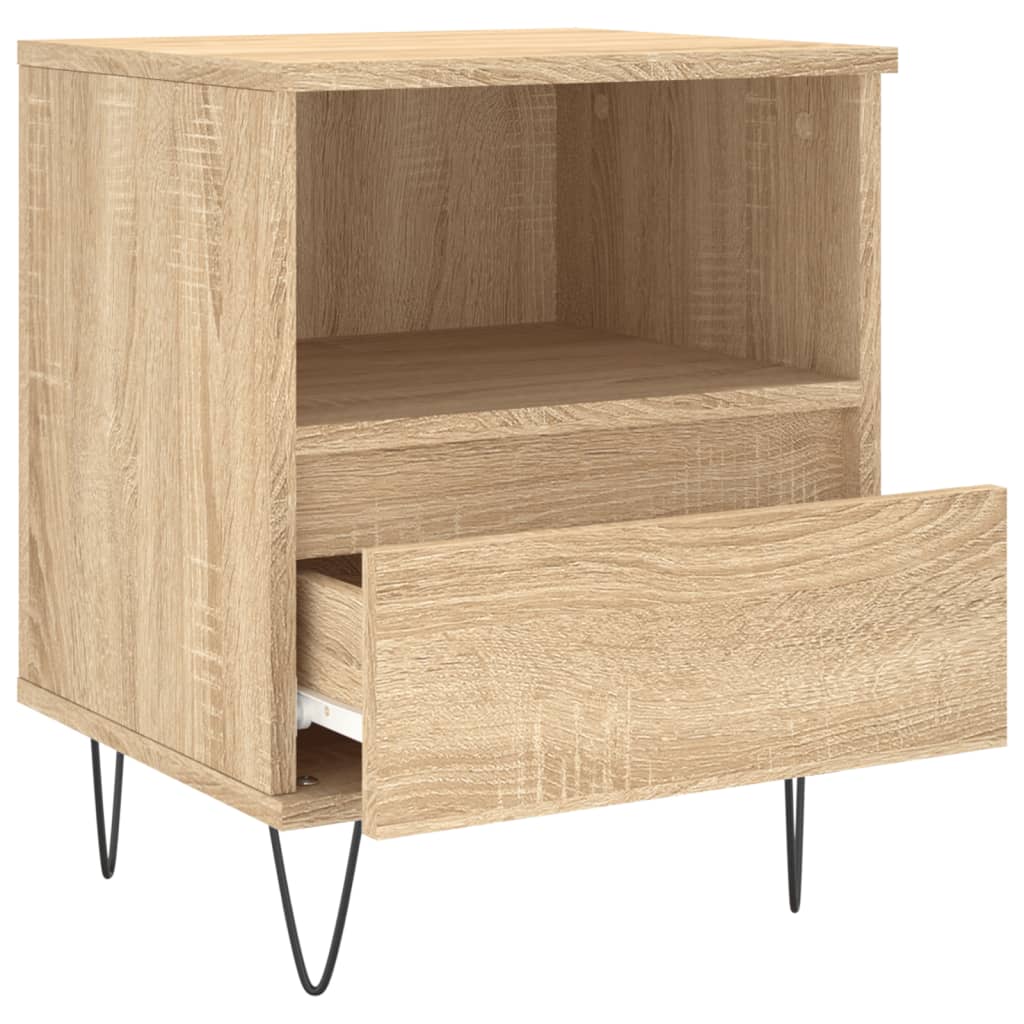 vidaXL Bedside Cabinets 2 pcs Sonoma Oak 40x35x50 cm Engineered Wood