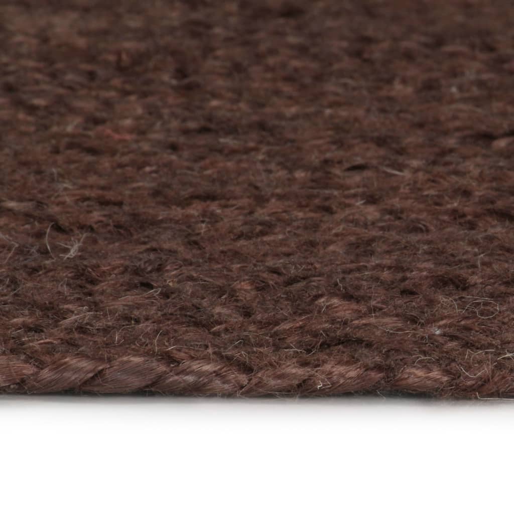 vidaXL Handmade Rug Jute Round 150 cm Brown