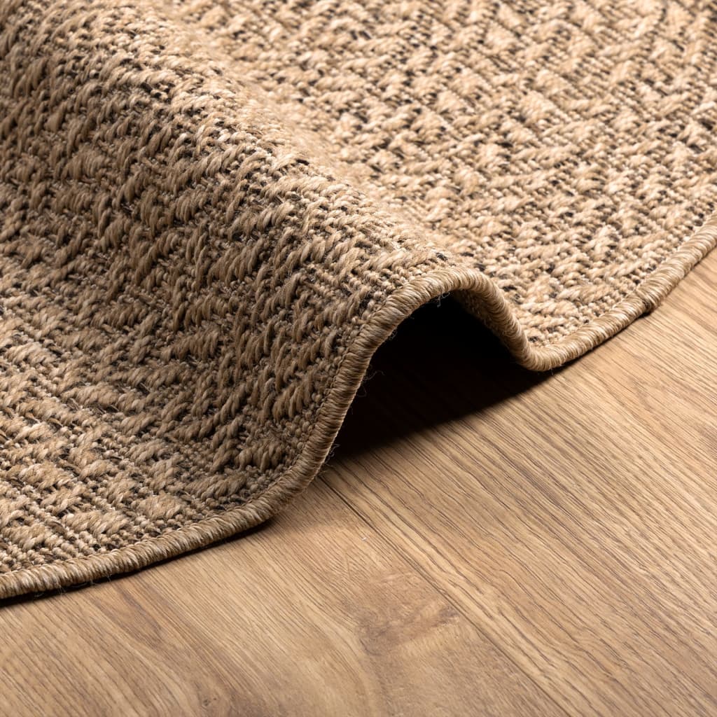 vidaXL Rug ZIZUR 120 cm Jute Look Indoor and Outdoor