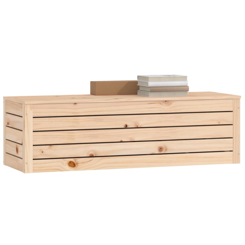 vidaXL Storage Box 109x36.5x33 cm Solid Wood Pine