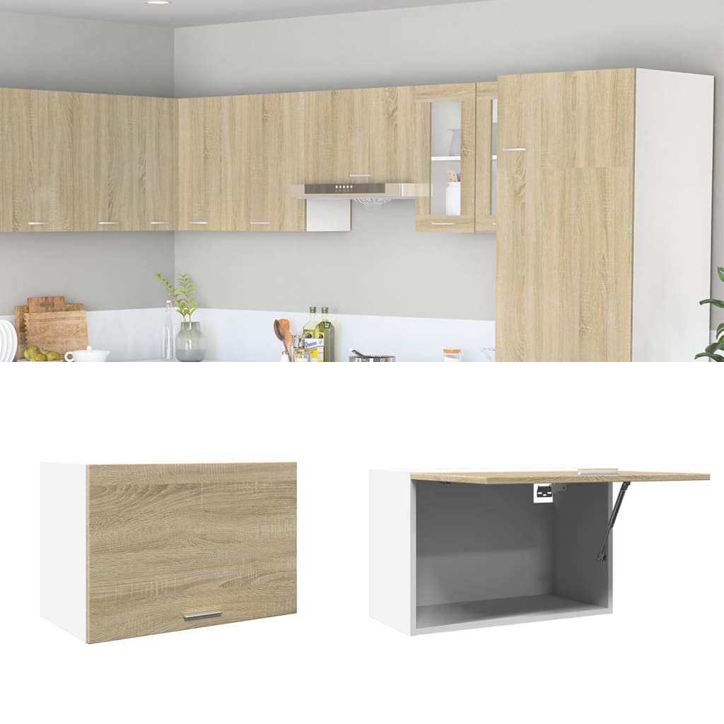 vidaXL Hanging Cabinet Sonoma Oak 60x31x40 cm Engineered Wood