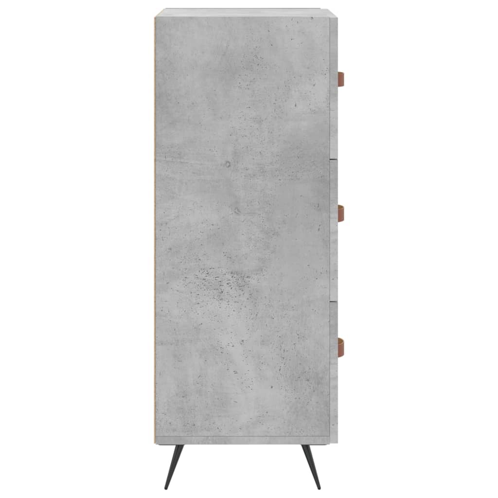 vidaXL Sideboard Concrete Grey 34.5x34x90 cm Engineered Wood