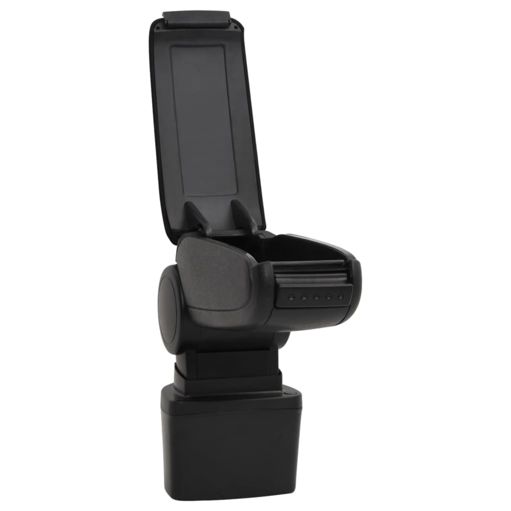 vidaXL Car Armrest Black 14.5x31.5x(30-48) cm ABS