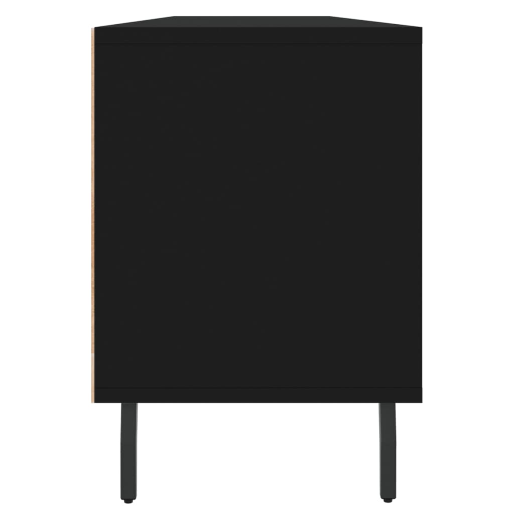 vidaXL TV Cabinet Black 150x30x44.5 cm Engineered Wood