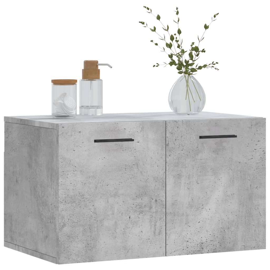 vidaXL Wall Cabinet Concrete Grey 60x36.5x35 cm Engineered Wood