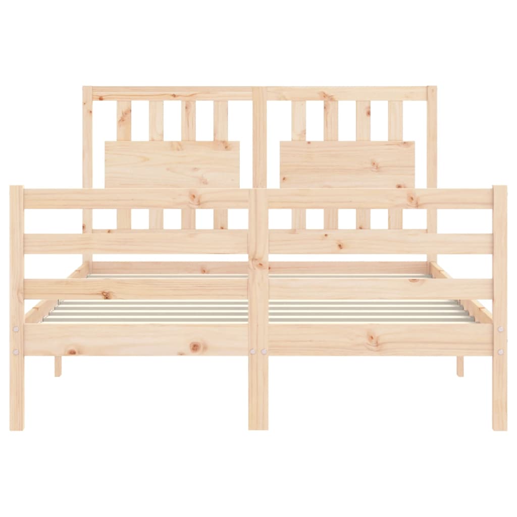 vidaXL Bed Frame without Mattress 140x200 cm Solid Wood