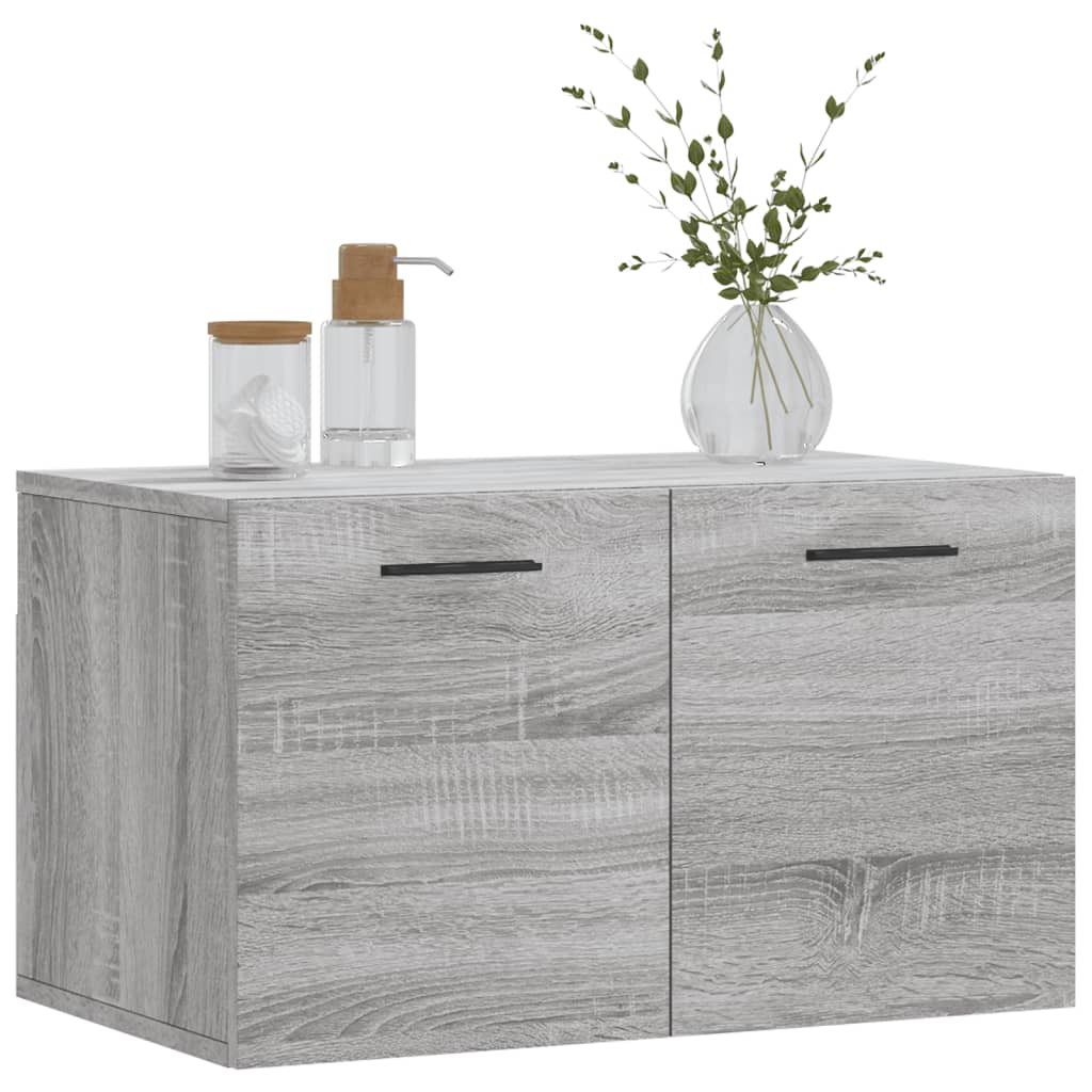 vidaXL Wall Cabinet Grey Sonoma 60x36.5x35 cm Engineered Wood