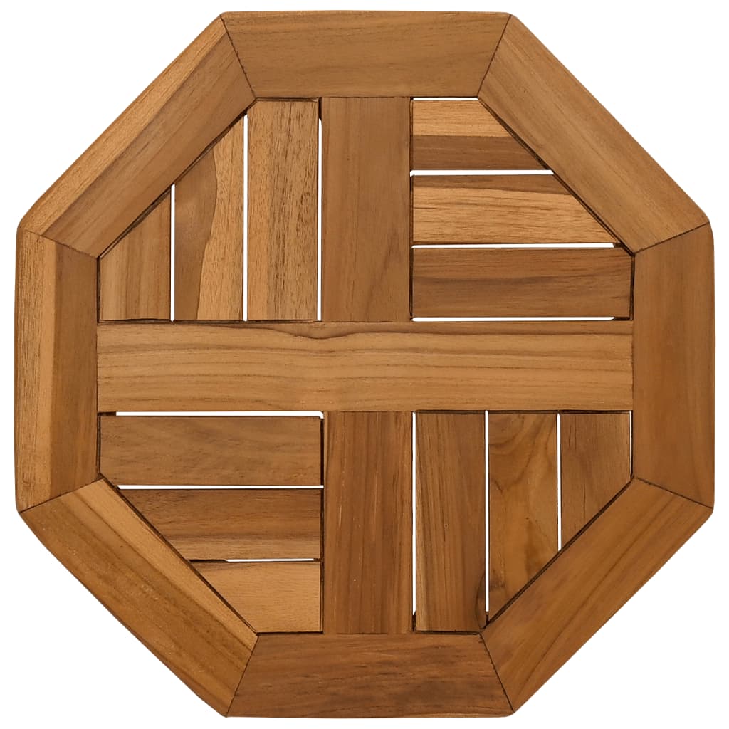 vidaXL Table Top 40x40x2.5 cm Octagonal Solid Wood Teak