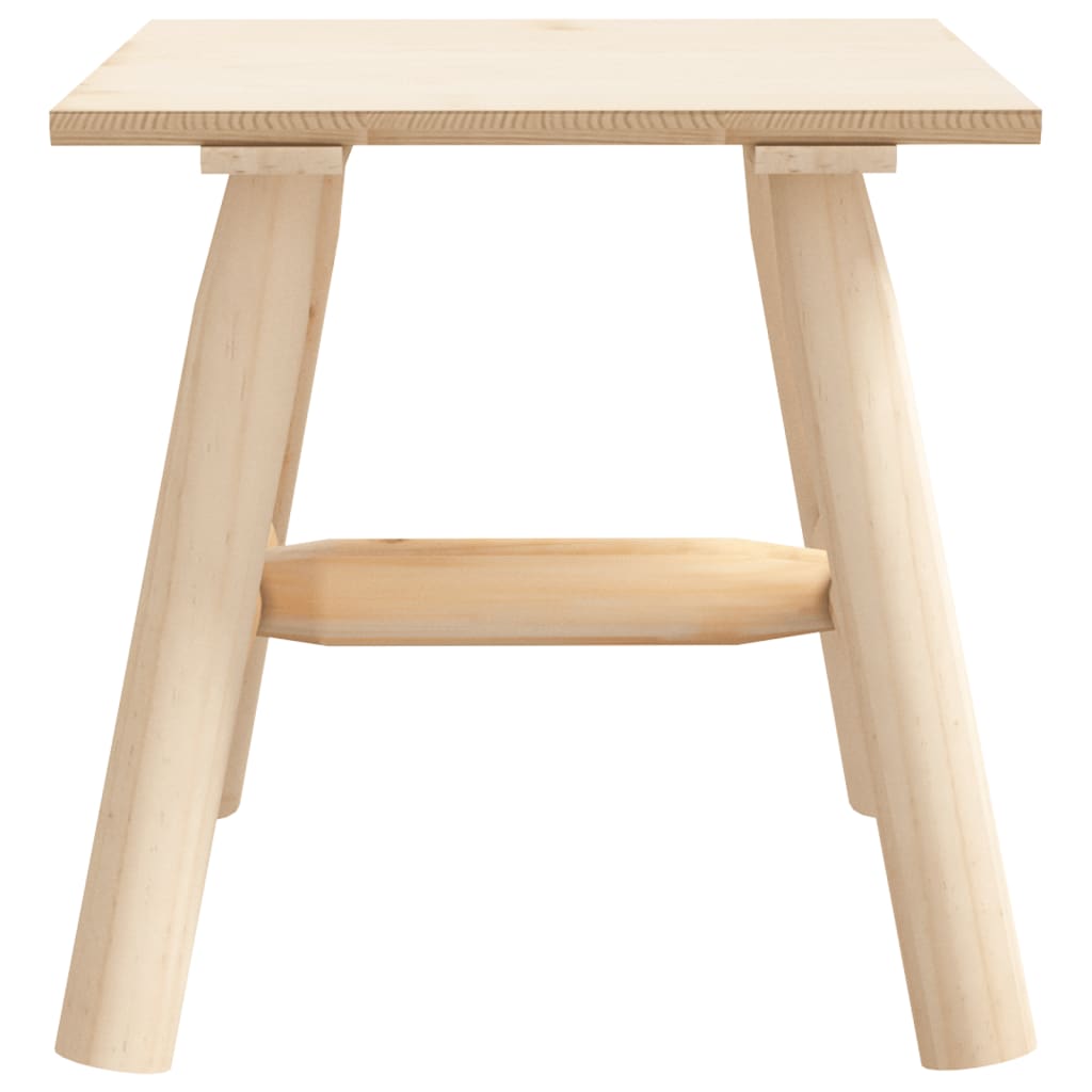 vidaXL Side Table 49x49x50 cm Solid Wood Spruce