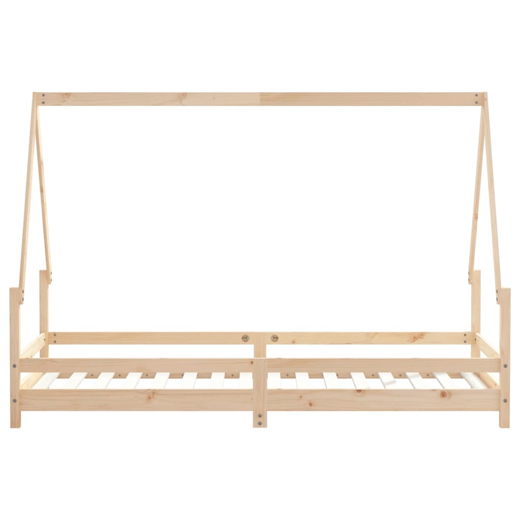 vidaXL Kids Bed Frame 90x200 cm Solid Wood Pine