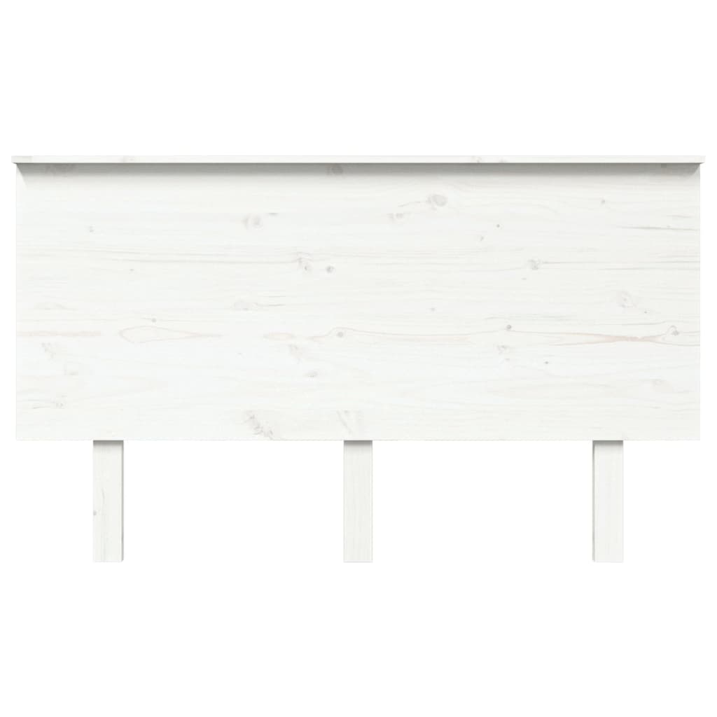 vidaXL Bed Headboard White 139x6x82.5 cm Solid Wood Pine