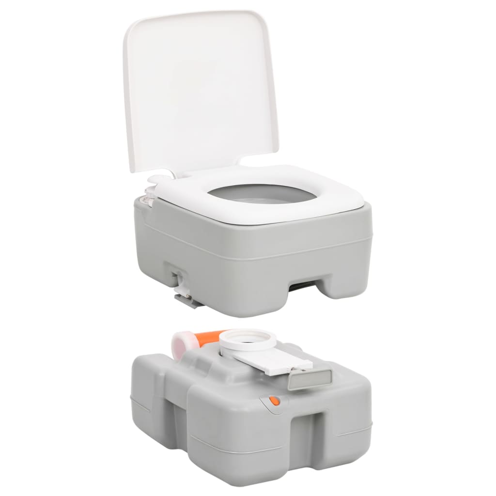 vidaXL Portable Camping Toilet and Water Tank Set