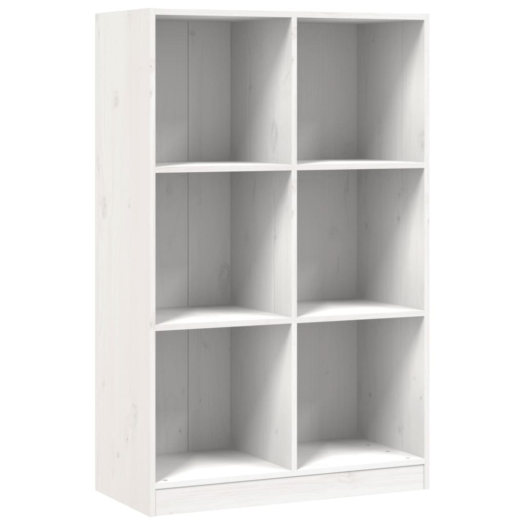 vidaXL Bookcase White 70x33x110 cm Solid Wood Pine