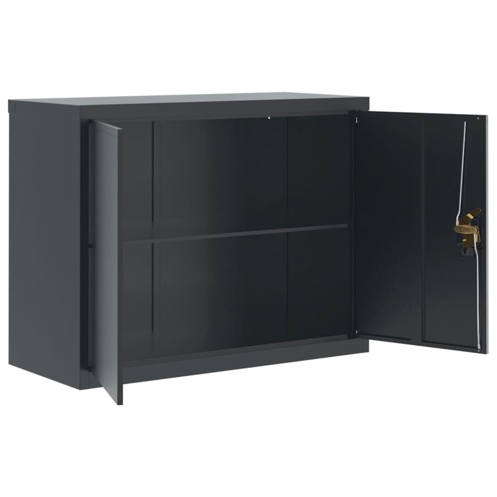 vidaXL File Cabinet Anthracite 90x40x70 cm Steel