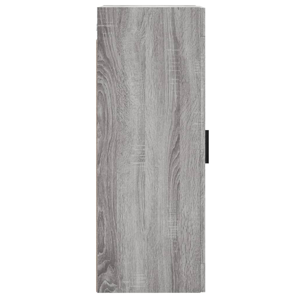 vidaXL Wall Mounted Cabinet Grey Sonoma 34.5x34x90 cm Engineered Wood