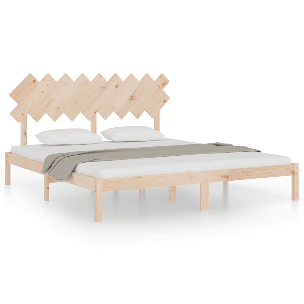 vidaXL Bed Frame without Mattress 180x200 cm Super King Solid Wood