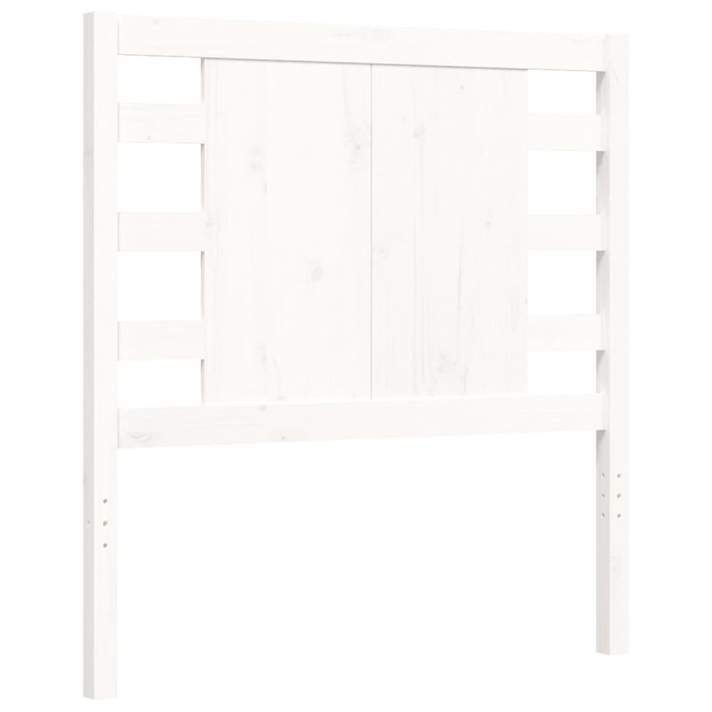 vidaXL Bed Frame without Mattress White 100x200 cm Solid Wood Pine