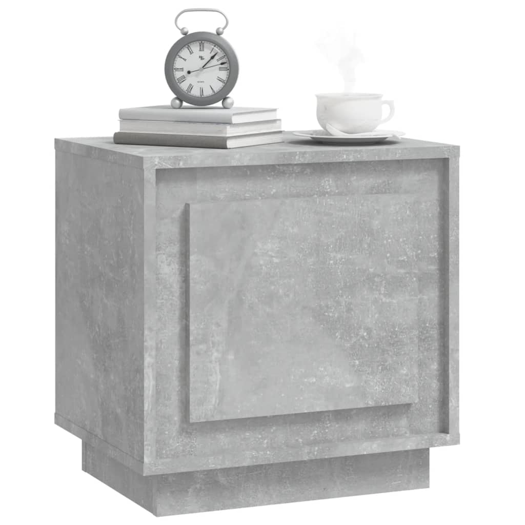 vidaXL Bedside Cabinet Concrete Grey 44x35x45 cm Engineered Wood