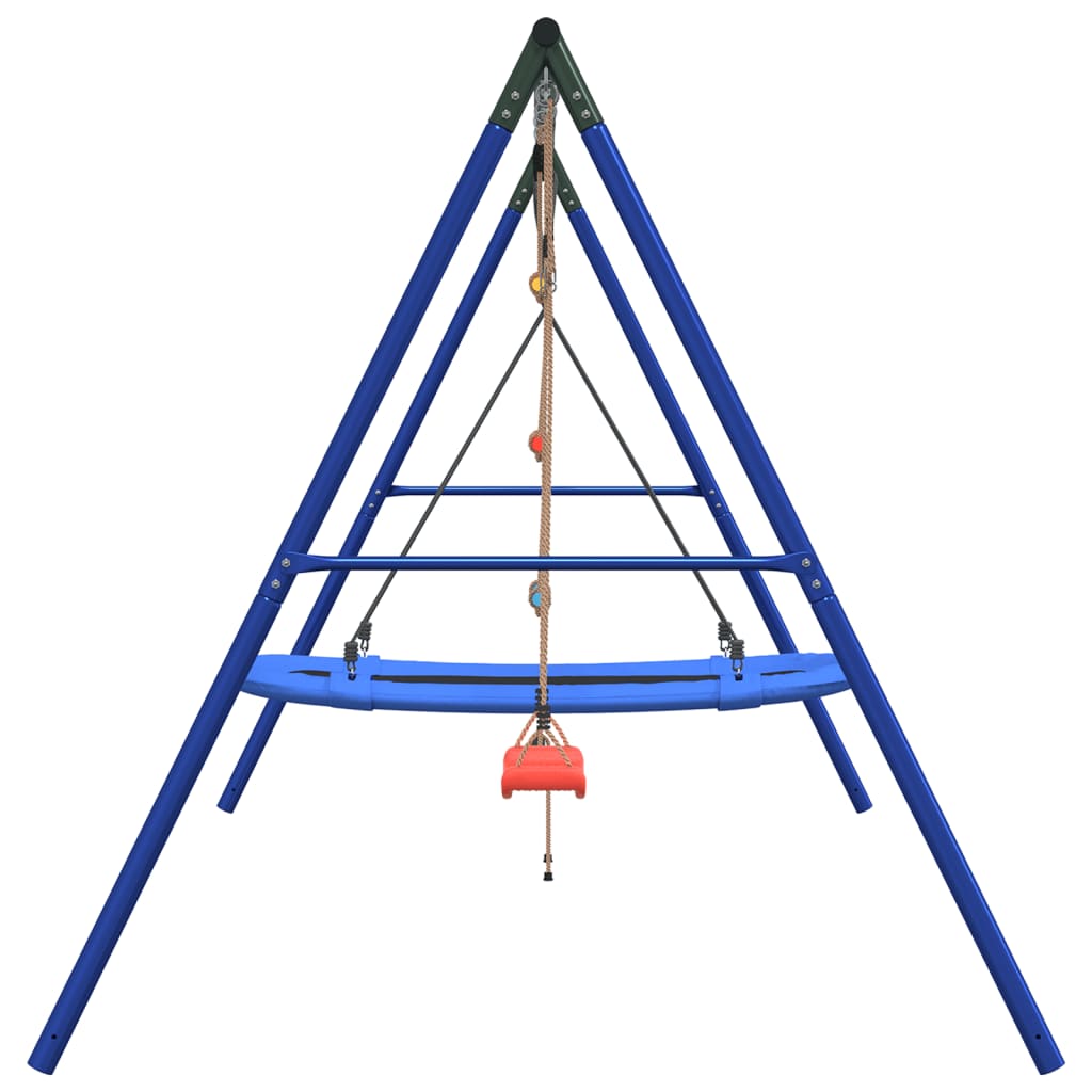 vidaXL Outdoor Swing Set with Swing, Ladder, Nest Swing