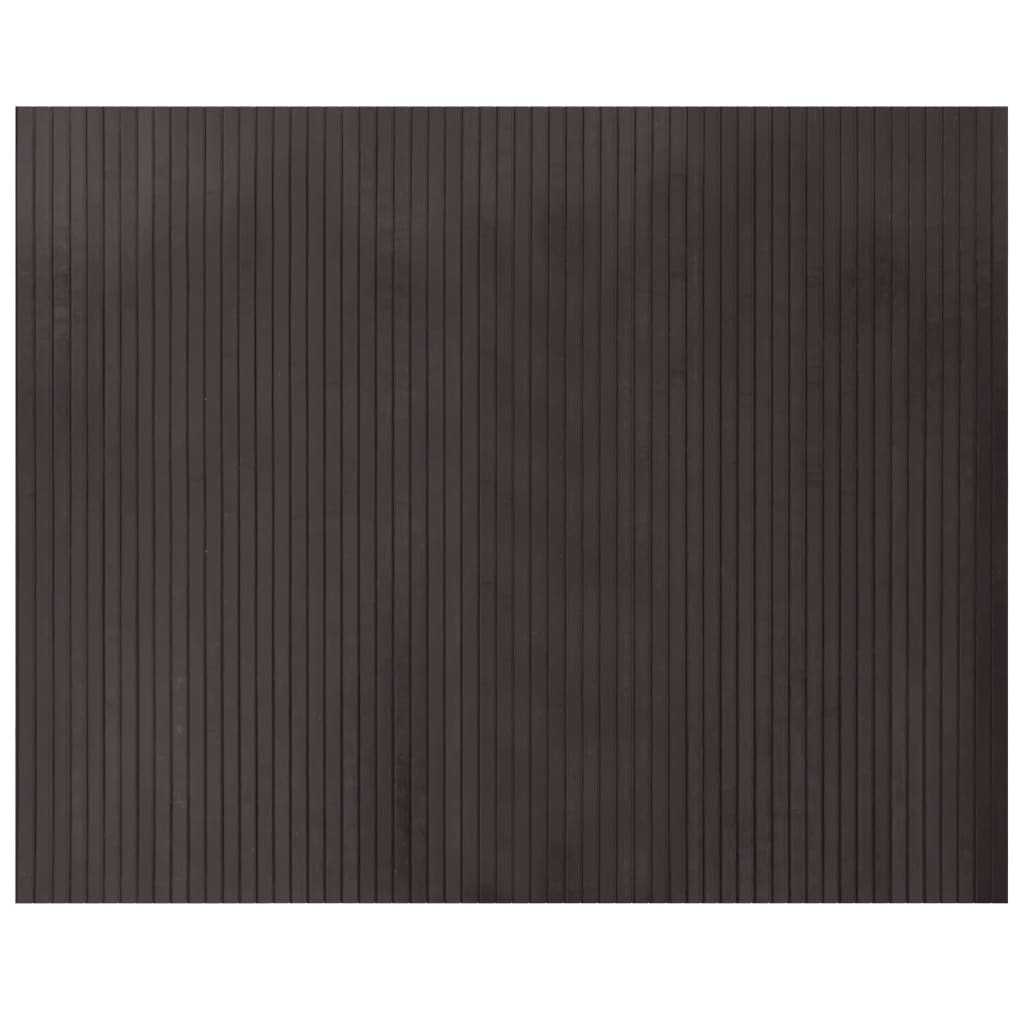 vidaXL Rug Rectangular Dark Brown 80x100 cm Bamboo