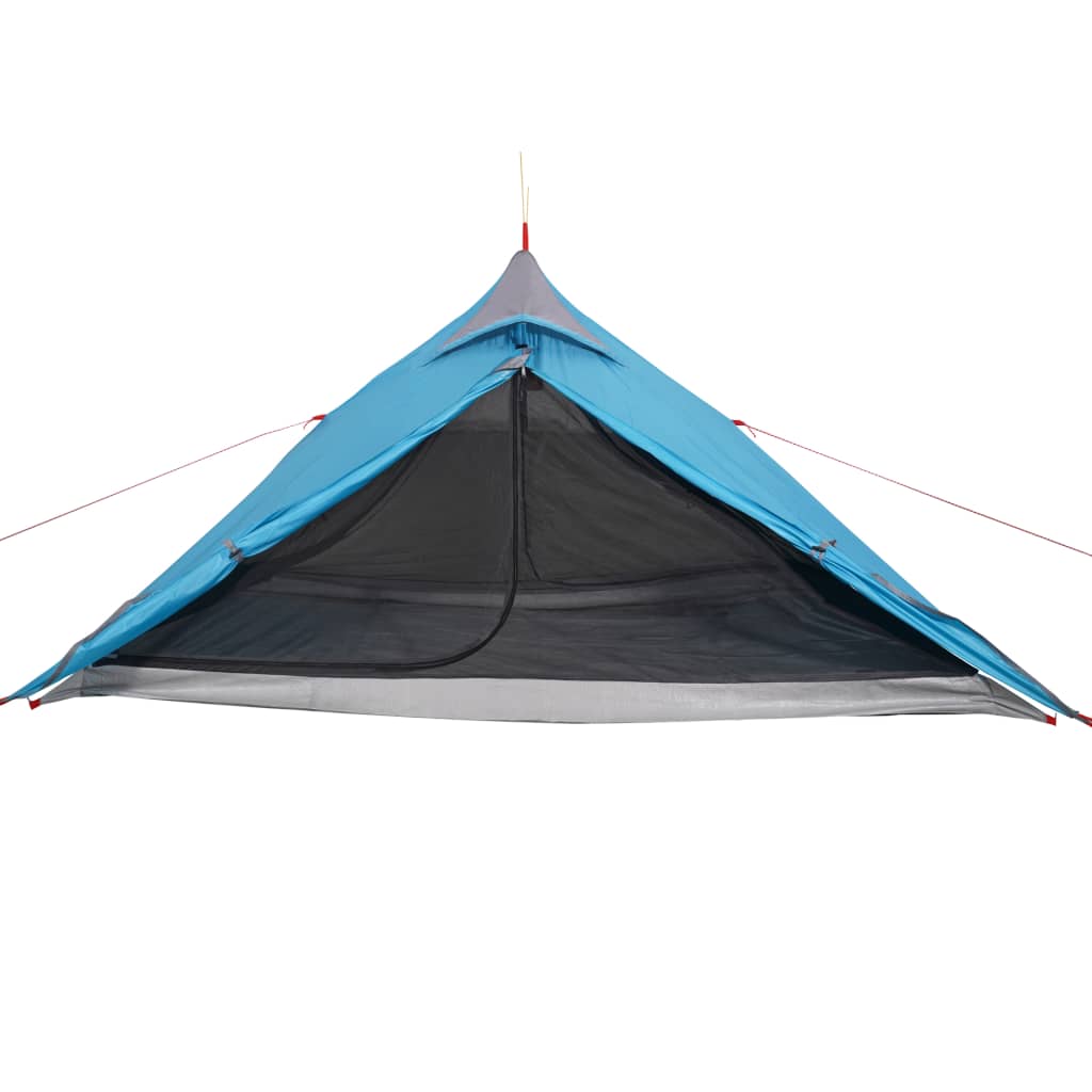 vidaXL Camping Tent Tipi 1-Person Blue Waterproof