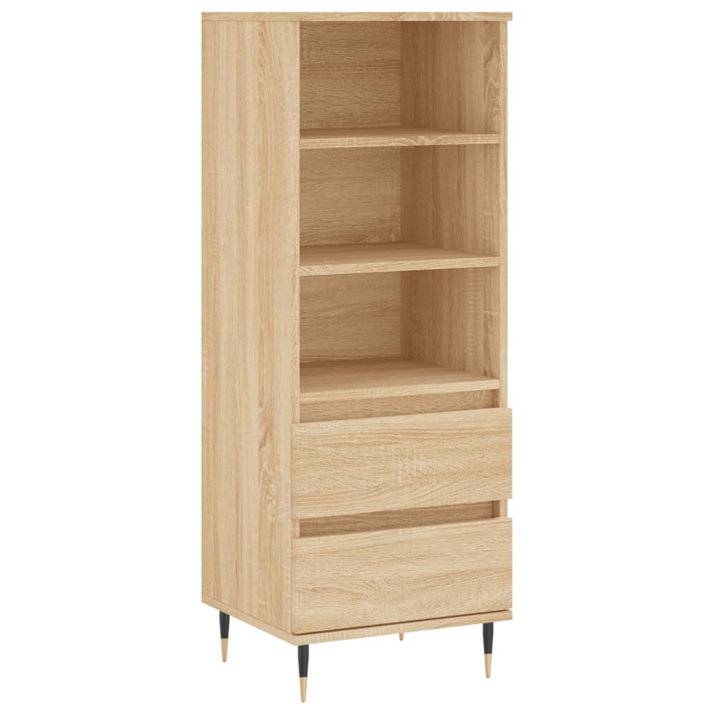 vidaXL Highboard Sonoma Oak 40x36x110 cm Engineered Wood