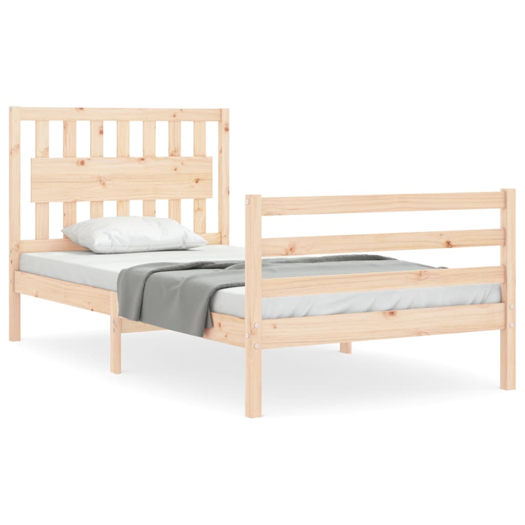 vidaXL Bed Frame without Mattress 100x200 cm Solid Wood