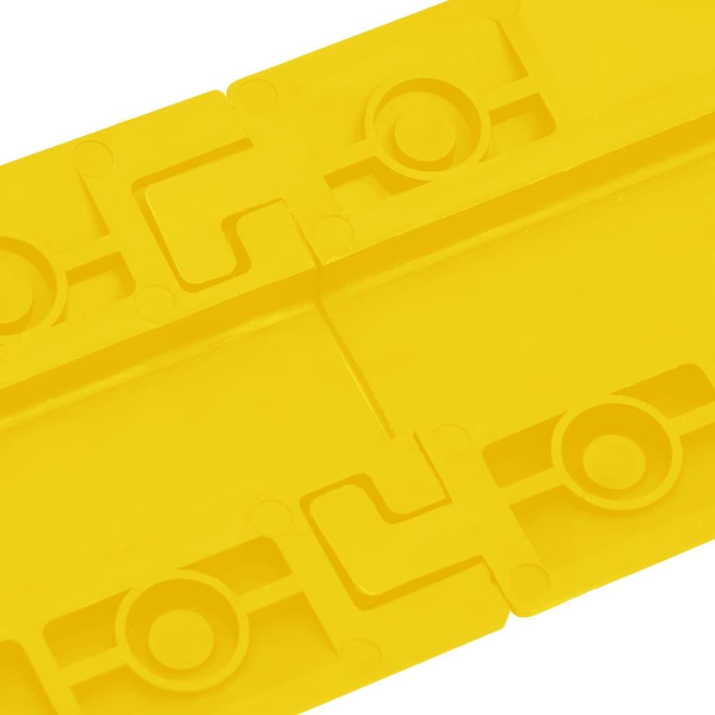 vidaXL Cable Protector Ramps 2 pcs 98.5 cm Yellow