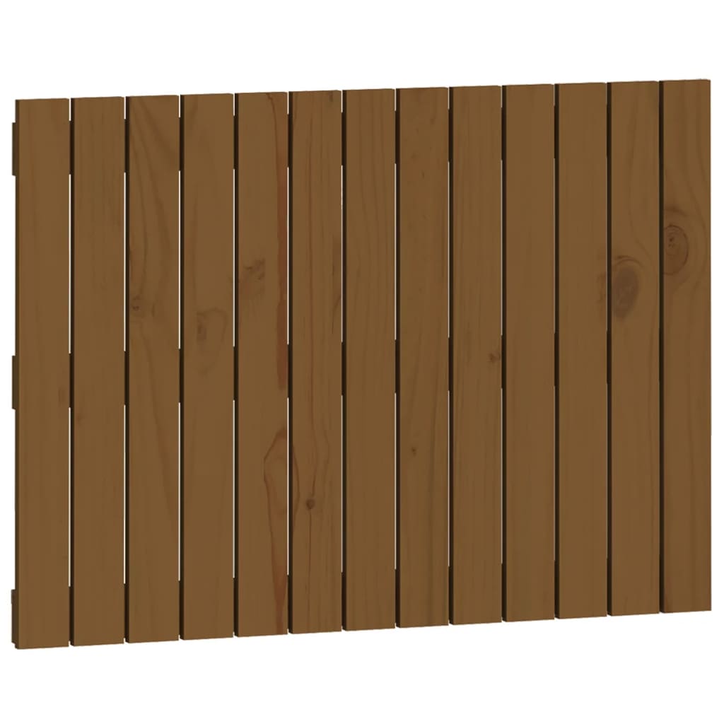 vidaXL Wall Headboard Honey Brown 82.5x3x60 cm Solid Wood Pine