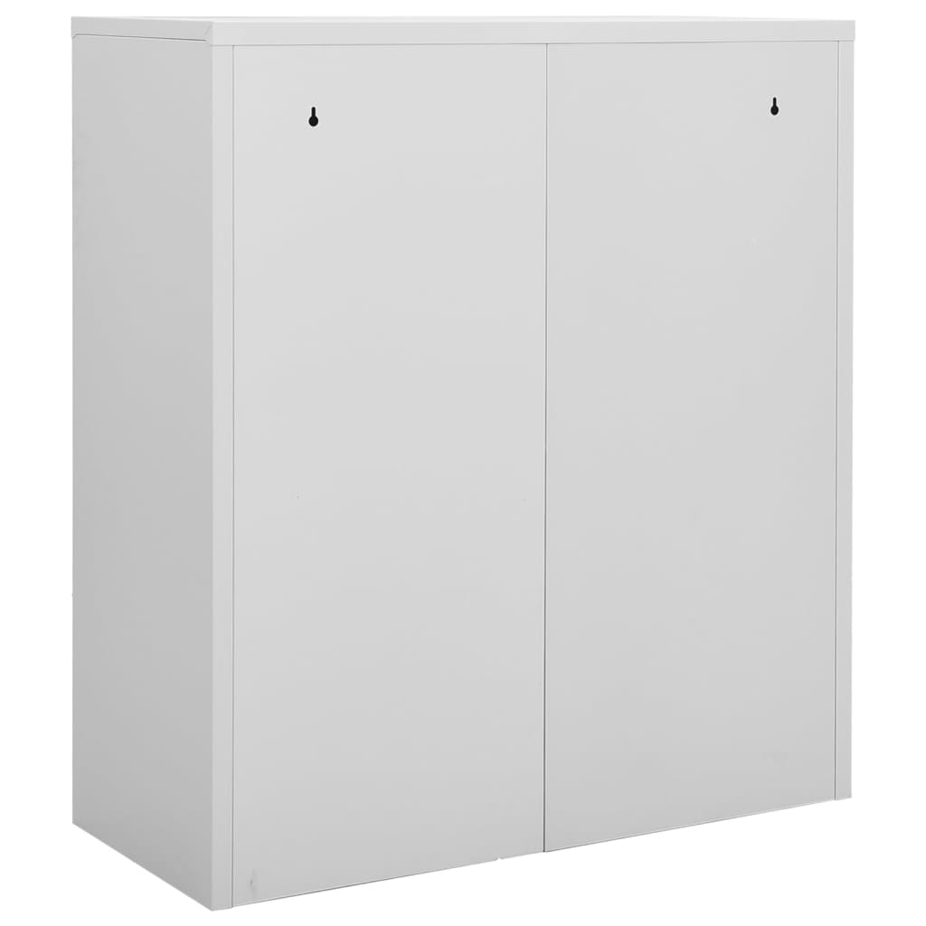 vidaXL Office Cabinet Light Grey 90x40x102 cm Steel